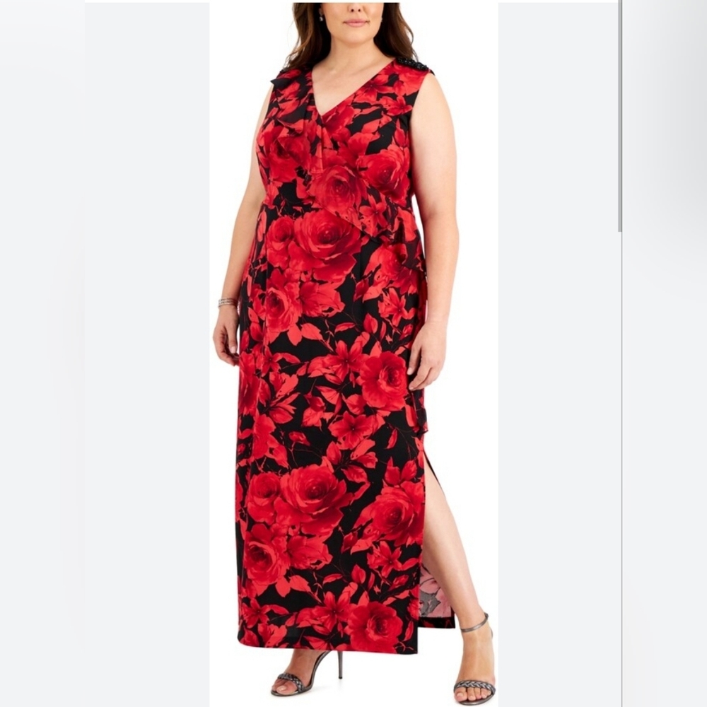 Connected Apparel ankle length plus size dress